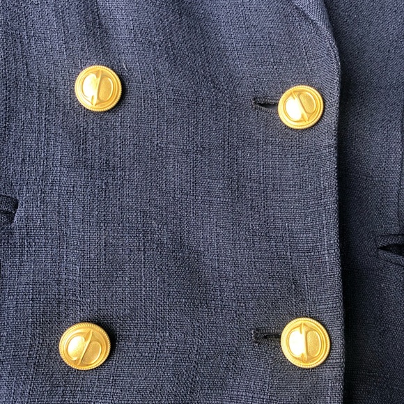 Vintage DIOR Navy Blazer - Picture 6 of 8